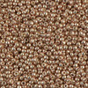 SIZE-11 #4204 CHAMPAGNE GALVANIZED DURACOAT Miyuki Round