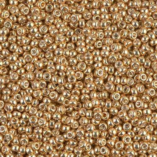 SIZE-15 #1052 GOLD GALVANIZED Miyuki Round Seed Beads