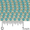 Rhinestone Cup Chain 3mm TURQUOISE Silver Plated (1 ft)
