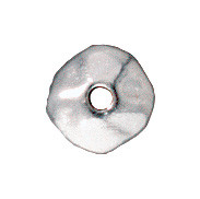 TierraCast HEISHI-Nugget Spacer 7mm-Silver Plated