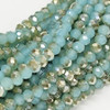 Chinese Crystal Rondelle Beads 3x2mm PACIFIC OPAL TWILIGHT