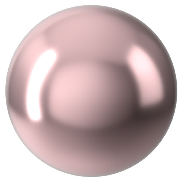 ELITE Eureka Crystal Pearls 4mm Round VINTAGE ROSE 5810