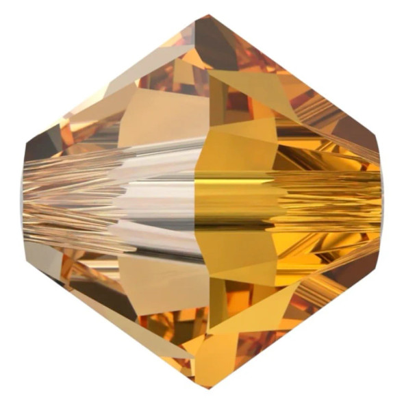 ELITE Eureka Crystal Bicone Beads 4mm DARK ORANGE 5328 (Pack of 24)