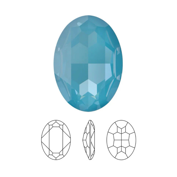 ELITE Eureka Crystal Oval Fancy Stone 18mm TEAL IGNITE 4120