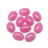 WHITE JADE ORCHID Gemstone Oval Cabochon 18x13mm Natural