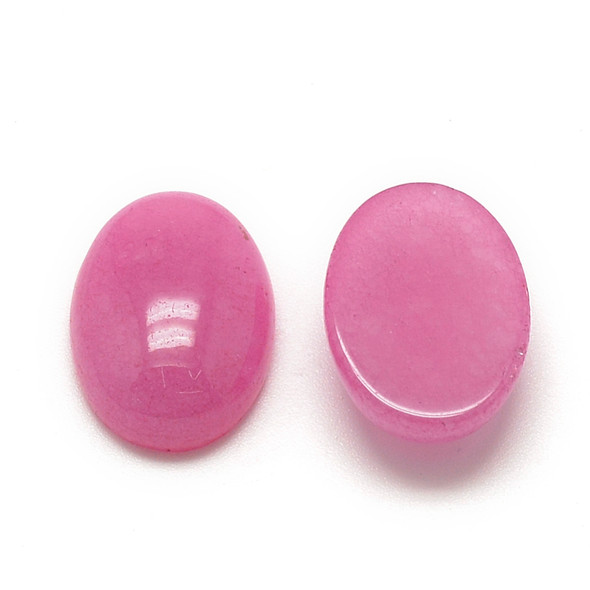 Gemstone Oval Cabochon 18x13mm Natural WHITE JADE ORCHID