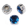Krakovski Crystal Chaton Montee 8mm MONTANA Silver Setting