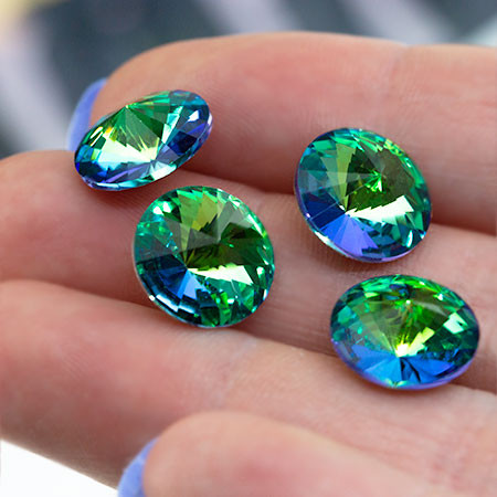 Krakovski Crystal Rivoli 12mm GREEN SPHINX