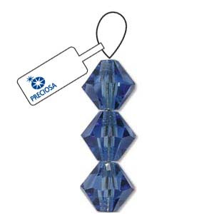 Preciosa Crystal Bicone Beads 3mm SAPPHIRE