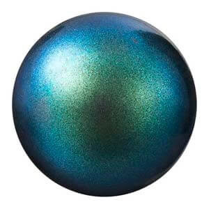 Preciosa Maxima Round PEARLESCENT PEACOCK GREEN Pearls