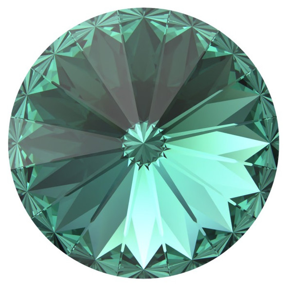 ELITE Eureka Crystal Rivoli Stone 12mm Reimagined CARIBBEAN GREEN 1122